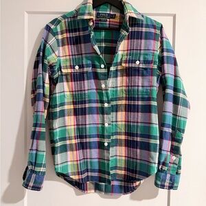 Ralph Lauren Men's Colorful Plaid Button Down Shirt NWOT